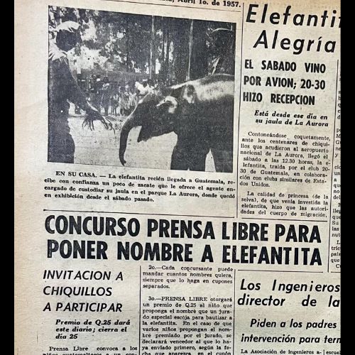 Los niños que le pusieron nombre a «La Mocosita» en 1957