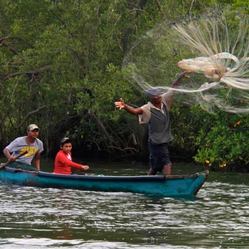 Poza El Nance en Sipacate, Escuintla
