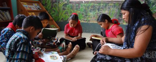 Biblioteca Comunitaria Rija’tzuul Na’oo en San Juan la Laguna, Sololá