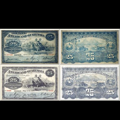 El billete de 25 pesos que existió en Guatemala