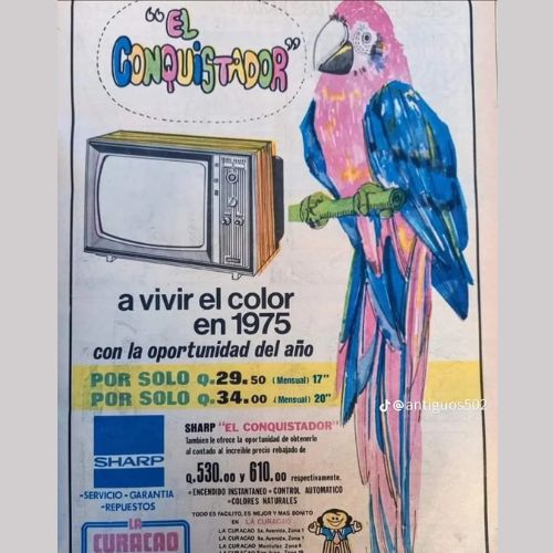 Precios de antaño en Guatemala