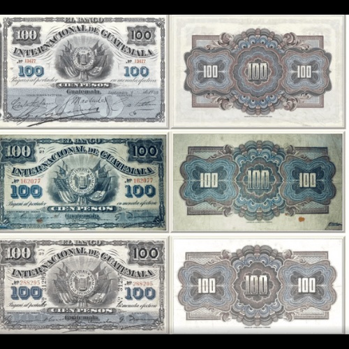 Historia del billete de 100 pesos que existió en Guatemala