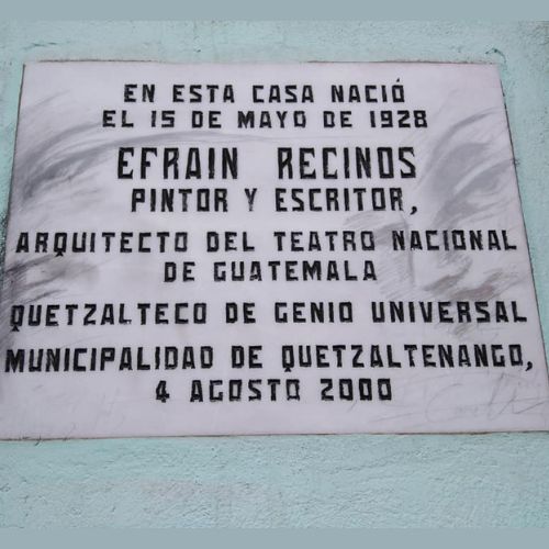La casa de Efraín Recinos en Quetzaltenango