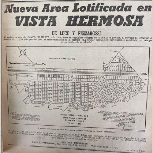 Historia de Vista Hermosa en la Zona 15 de la capital