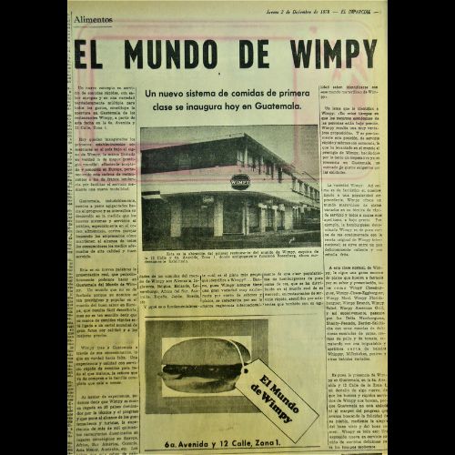 Historia de las hamburguesas Wimpy en los ochenta