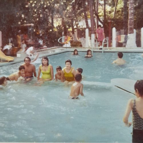 La piscina municipal que existió en El Trébol, Ciudad de Guatemala