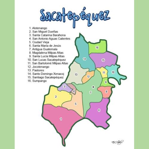 Los códigos postales del departamento de Sacatepéquez