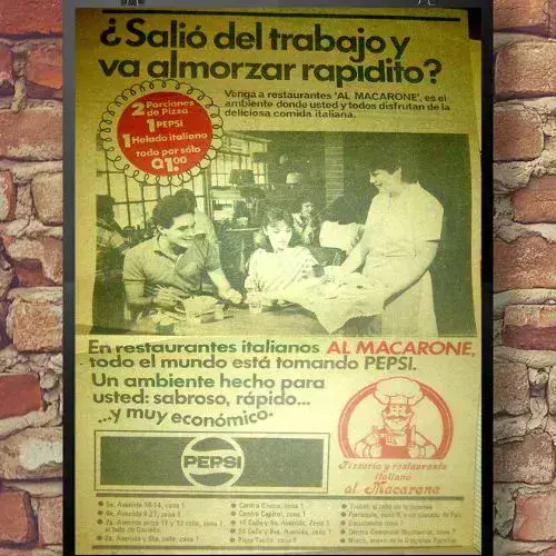 Historia de Pizza Al Macarone en Guatemala