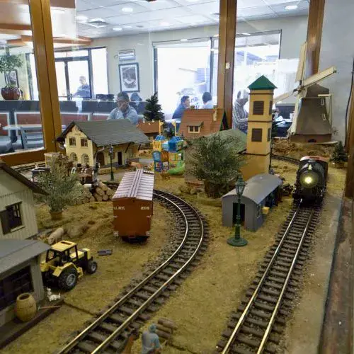 trenes en miniatura en la Zona 9