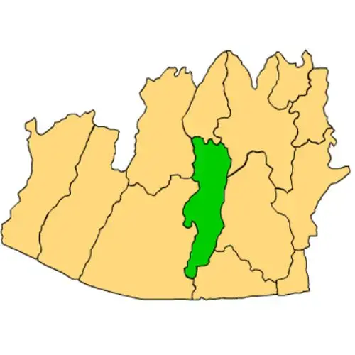 Mapa del municipio de La Democracia Escuintla