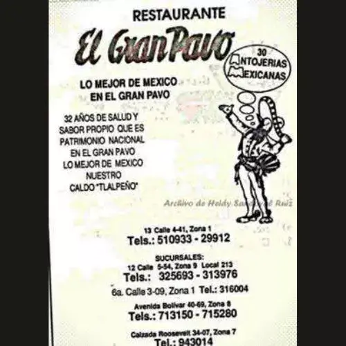Restaurante el Gran Pavo en Guatemala