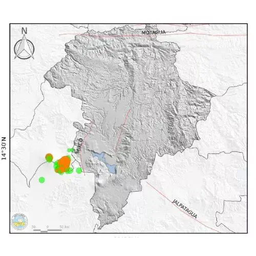 La falla de Jalpatagua en Guatemala