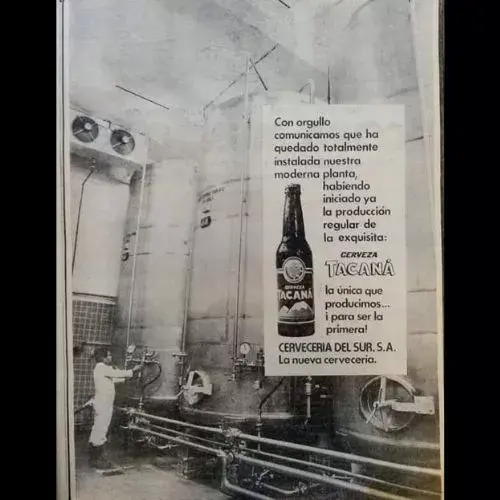 cerveza tacaná en Guatemala años setenta