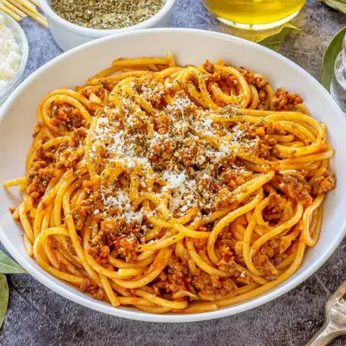 Receta para hacer fideos con carne