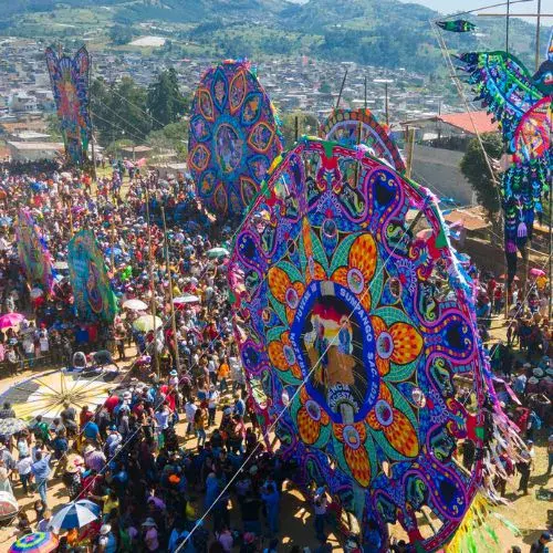 Los barriletes gigantes de Sumpango