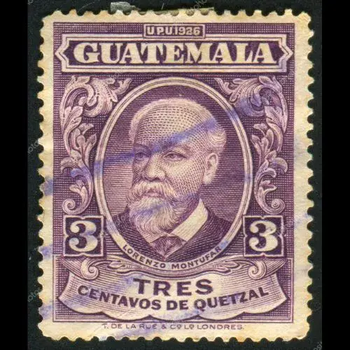 los sellos postales en Guatemala