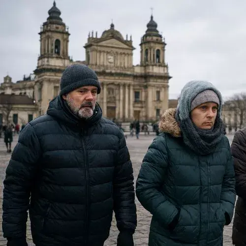 un frente frío en Guatemala